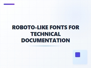 Top Roboto Alternatives for Technical Docs
