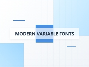 Modern Fonts with Roboto's Variable Style